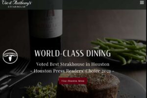 Vic & Anthony’s Steakhouse Homepage